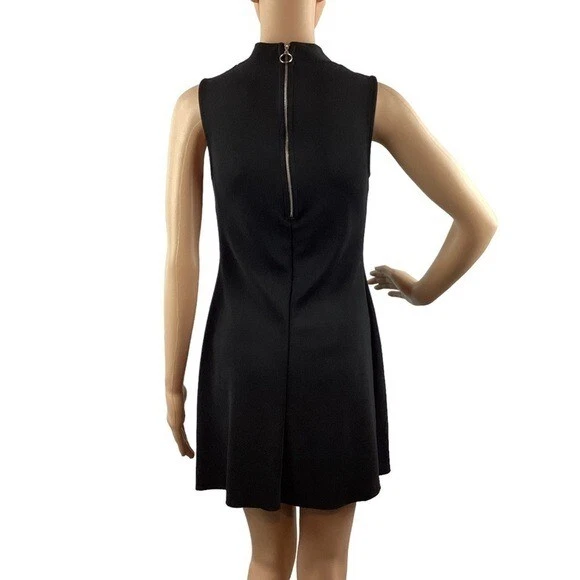 Topshop платье черный мини насмешливый шеи размер 4 без рукавов - Изображение 4 из 4