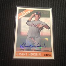 2015 TOPPS HERITAGE MINOR #73 GRANT HOCKIN *CERTIFIED AUTO*  AZL INDIANS