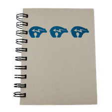 Zuni Bear Notepad with Blank Pages 5.5" Inches Small Spiral Notebook