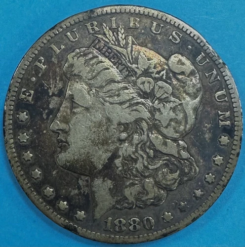 1880-cc Carson City Morgan Silver Dollar Very Fine Details