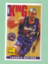 1996-97 Panini Basketball Peel-Off Sticker 2" x 3" Jimmy King Toronto Raptors