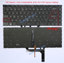 New for MSI GF65 GF65 Thin 9SD 9SE 10SD 10SE laptop Keyboard US white Backlight