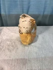 Vintage 1940s SHAWNEE POTTERY Bird Owl Chick Pitcher/Creamer Gold Trim Figural