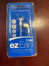 ezEars SX50 In Ear Headphones/Earphones in White