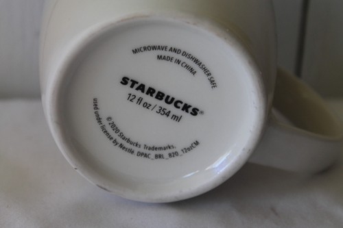 Starbucks 12 oz Mermaid Coffee Tea Cup Mug White Green 2020 - Picture 6 of 6