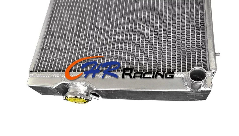 Radiador de aluminio + cubierta + ventilador para Triumph TR 6 1969-1974 TR 250 1967 1968 Foto 4 de 4