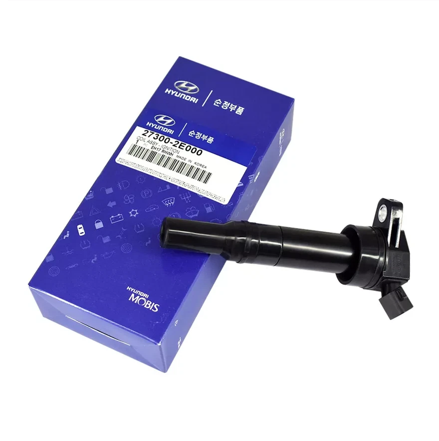 Bobina de ignição 4 peças genuína 273002E000 para 2001-17 Hyundai Elantra Kia Soul UF651 - Imagem 3 de 4