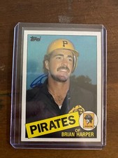 1985 Topps Brian Harper Autographed Card Pittsburgh Pirates No COA John 1:12