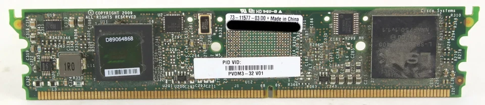 Cisco PVDM3-32 - 32 Channel Voice Video High-Density DSP Module 73-11577-03 - Image 2 of 3