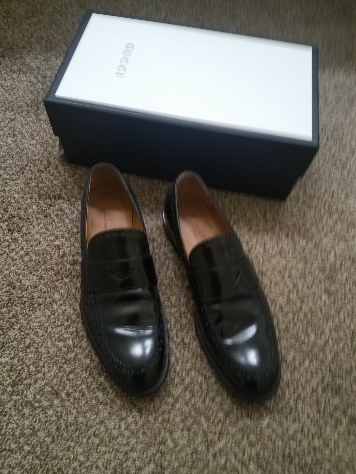 Men's GUCCI Spirit Bee Web Penny Loafer 