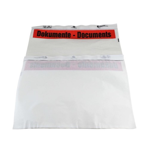 Delivery note bags DIN C4 transparent accompanying paper bags document bags - Picture 4 of 6
