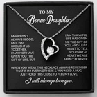 To My Bonus Daughter Necklace, Gift for Bonus Daughter, Step Daughter Birthday