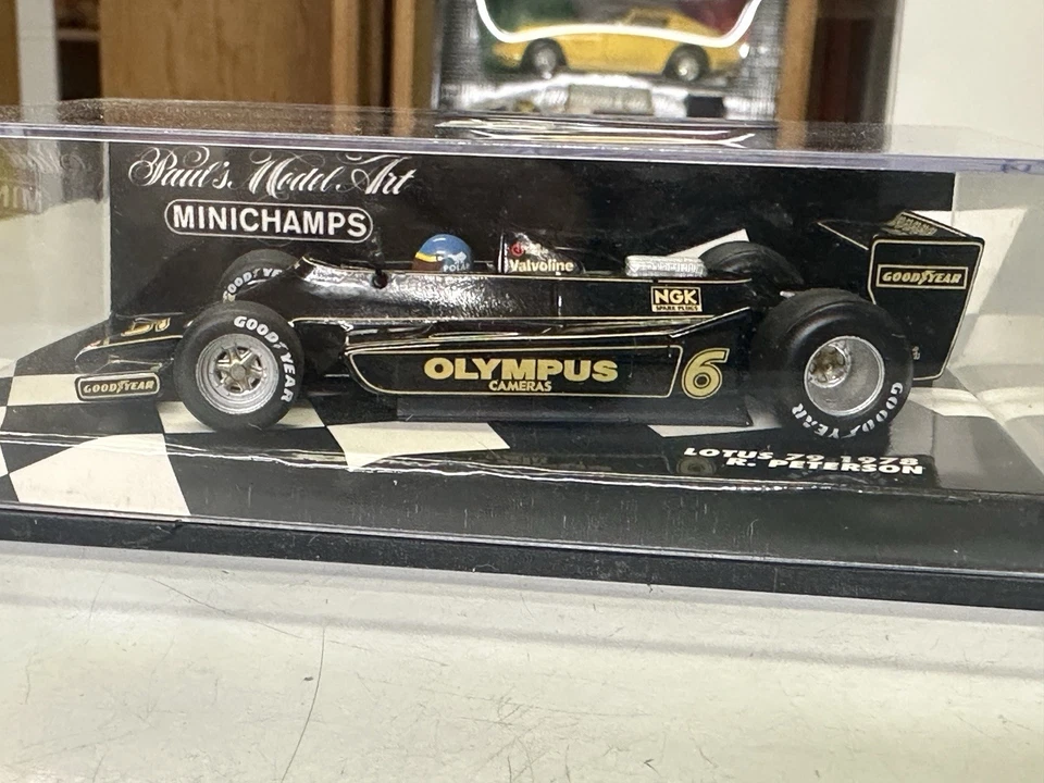 1:43 PMA Minichamps F1 race car #6 LOTUS 79 Ronnie Peterson 1978 Olympus - Image 2 of 4