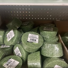 3X ROUND FLORAL FOAM ARRANGER FOR SILK DRIED FLOWERS 3.8x2.8x1.9 Green