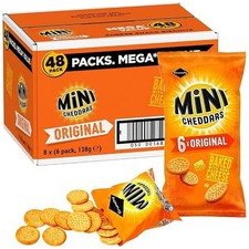 8 x 6pk Jacobs Mini Cheddars Original Flavour Mega Gift Pack