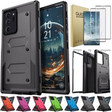 For Samsung Galaxy Note 20 Ultra Note20 Hard Rugged Case Cover / Tempered Glass