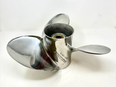 USED FOUR BLADE SUZUKI DF250SS STAINLESS STEEL PROPELLER 990C0-00622-18P