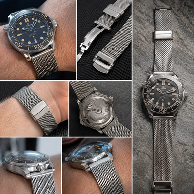Milanese Mesh Strap for Omega Seamaster 007 20mm 22mm Quick High Quality Strap
