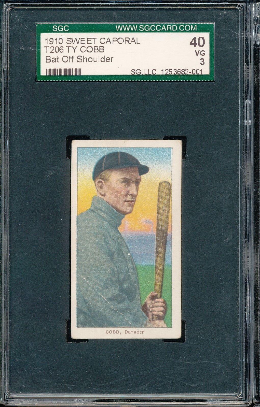 T206 Sweet Caporal 350/30 Ty Cobb (Bat Off Shoulder) SGC 3 - Tigers HOF