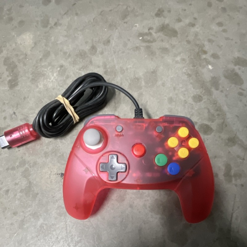 Retro Fighters Brawler64 Wired Controller for Nintendo 64 Red 6ft Lightly Used🔥