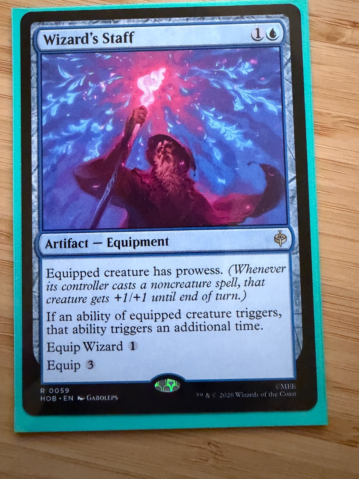 Wizard's Staff 59 Rare The Hobbit Magic: The Gathering NM