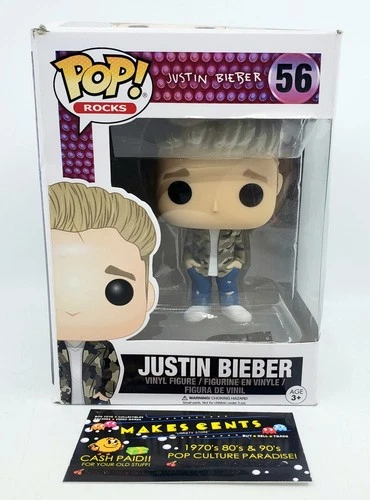 Funko Pop! Rocks: Justin Bieber #56 Authenic USA  - NEW! READ!