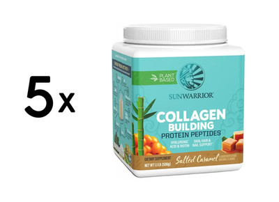 5 x Sunwarrior Collagen Building Protein Peptides (500g) Salted (84,00 EUR/kg)