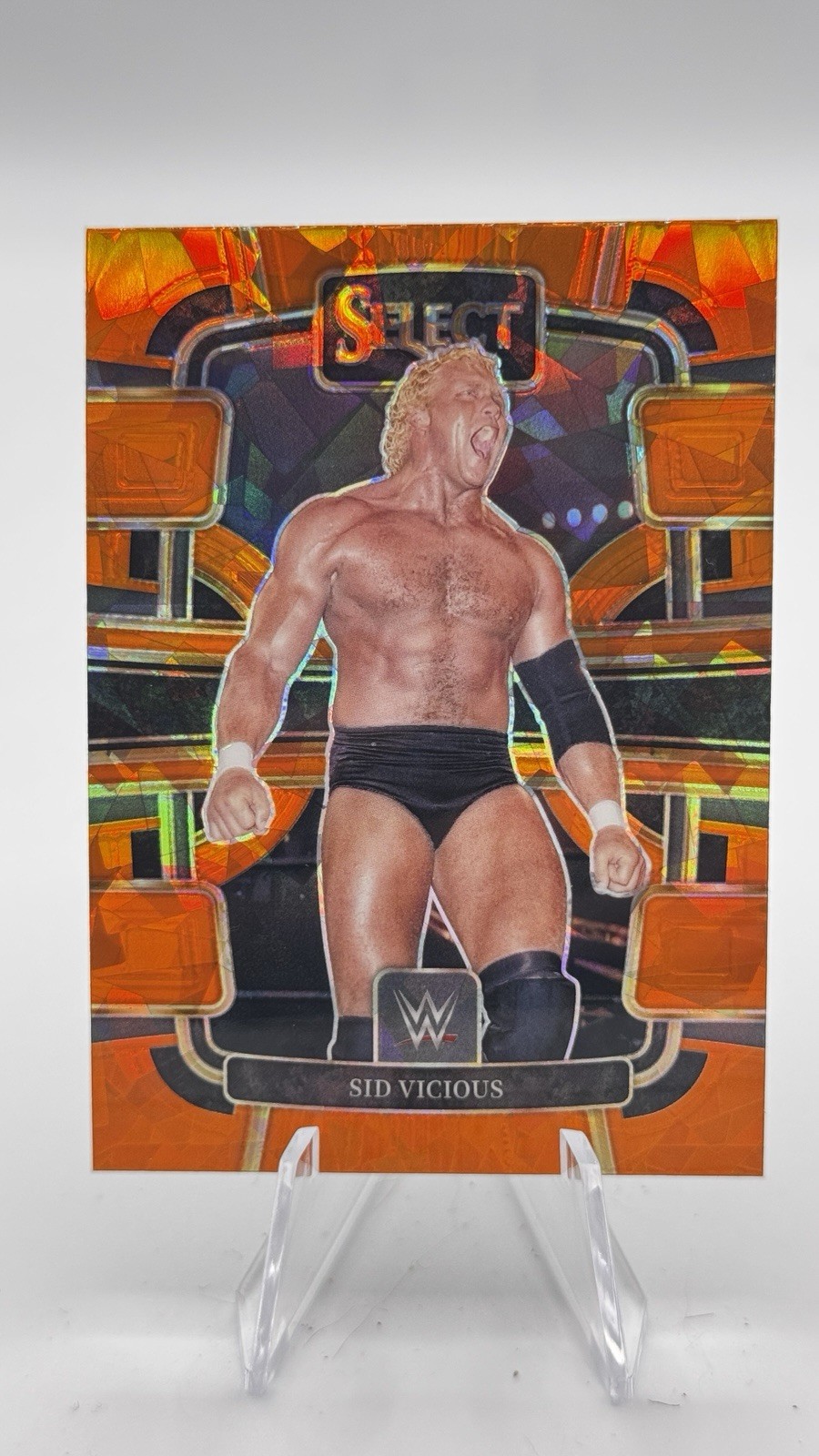 2024 Panini Select WWE - Concourse Sid Vicious #35 Orange Ice Prizm