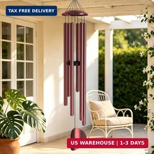 66" Large Wind Chimes for Outside Deep Tone,6 Thicken Tubes Metal Wind Chimes fo