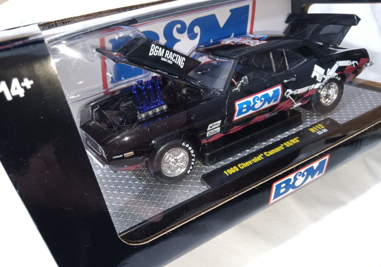 1:24 1969 CHEVROLET CAMARO SS/RS B&M RACING COMPLETELY OUT O