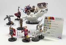 Heroclix: Marvel - Hammer of Thor Lot 7 Models LOKI VOLSTAGG VALKYRIE BILL