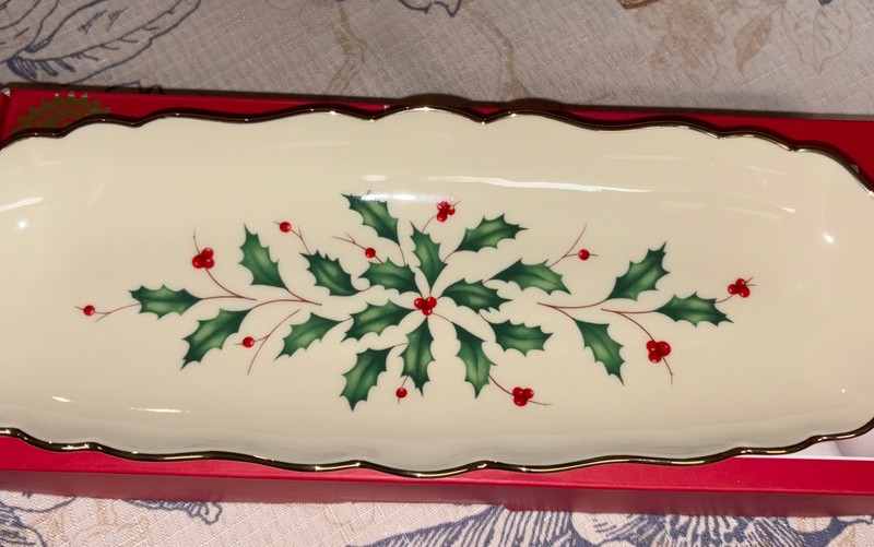 Lenox Holiday Archive Cracker Tray New!