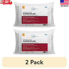 Mainstays Memory Foam Cluster Bed Pillow - 2 ...