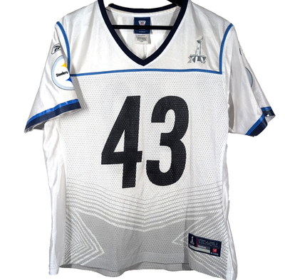 #ad Reebok On Field Troy Polamalu Pittsburgh Steelers Super Bowl XLV Jersey Womens L $24.99