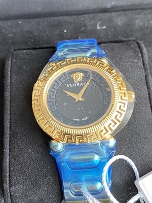 Brand New Original Versace Greca Twist Ladies Gold Watch Model VE6I00523
