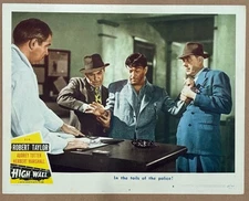 HIGH WALL ‘47 ROBERT TAYLOR FIGHTS WITH POLICE DETECTIVES FILM NOIR LC
