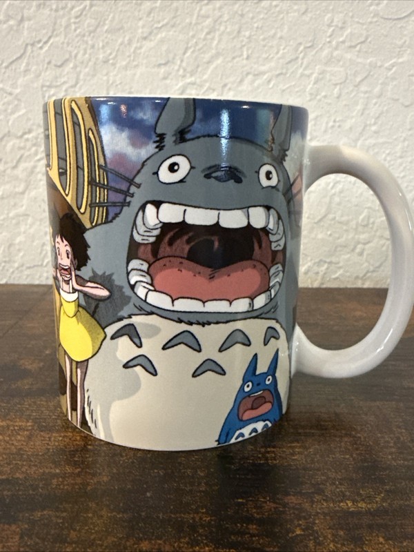 Rare 1988 Studio Ghibli My Neighbor Totoro Ceramic Mug Anime Movie Coffee Mug