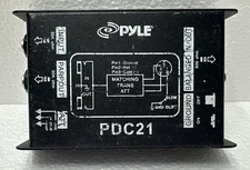Pyle Pro PDC21 Direct Box 1/4-Inch Instrument To Balanced & Unbalanced 1/4-Inch