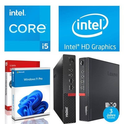 Lenovo Mini-PC Intel Core i5 16GB RAM 256GB M.2 SSD Windows 11 Computer #7987