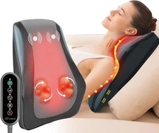 Snailax Back Neck Shoulder Massager with Heat for Back Pain Deep Tissue,Gifts