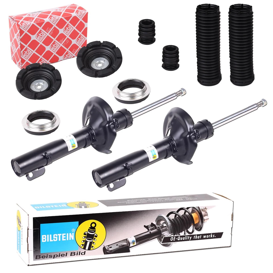 2x BILSTEIN B4 STOSSDÄMPFER + FEBI DOMLAGER VORNE für VW T5 TRANSPORTER MULTIVAN