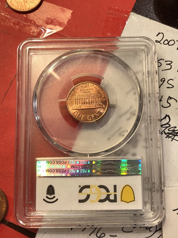 1992 MS64 Red Penny Error - Image 2 of 2