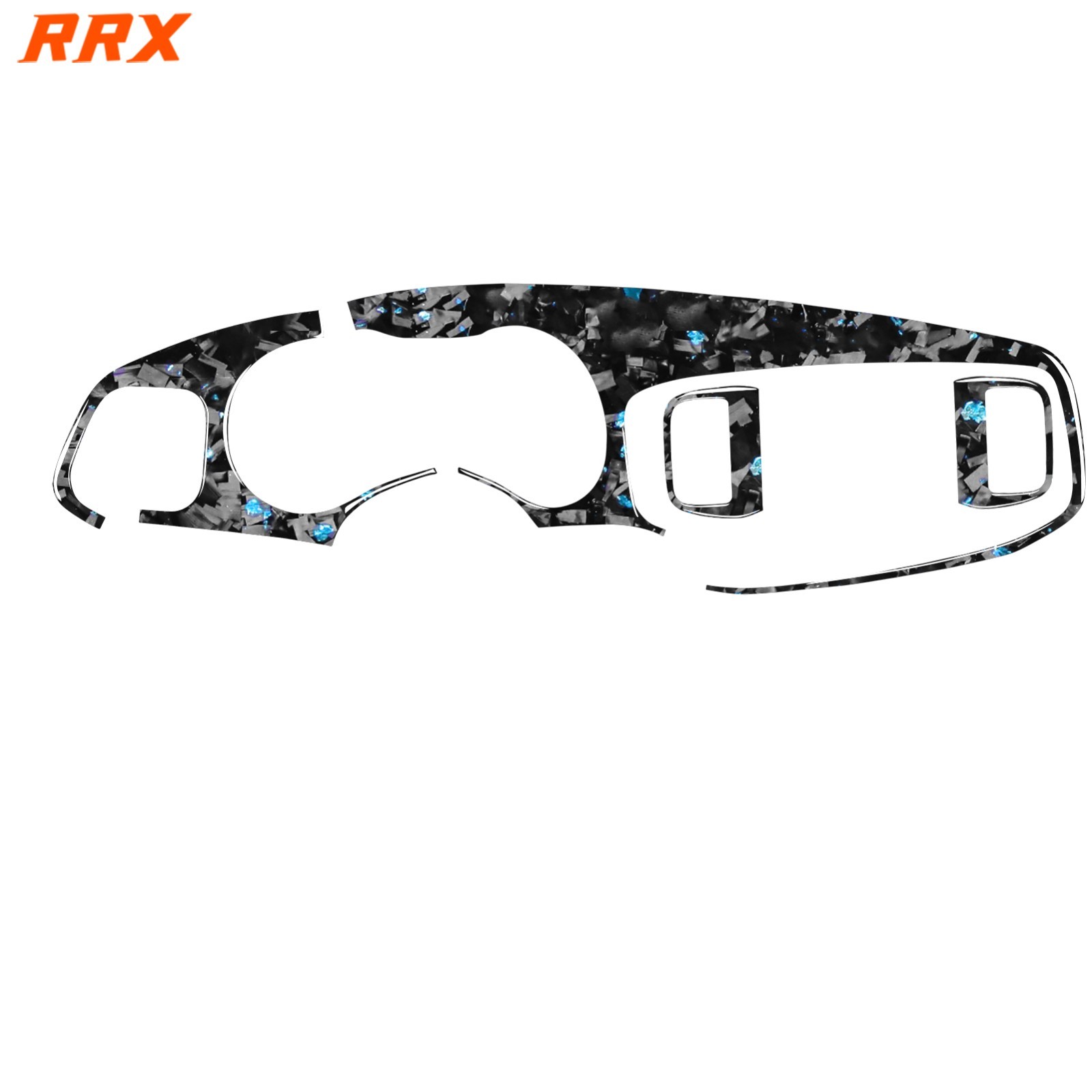 Blue Forged Carbon Fiber Dashboard Speedometer Cover For Dodge Charger 2015-2022