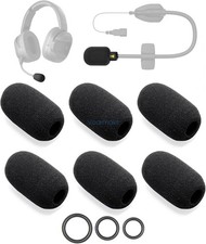 6-Pack Mic Cover for CARDO PACKTALK,FREECOM X,Spirit Series,Motorcycle Helmet