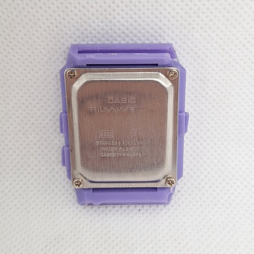 Rare montre Casio Film 5858 FS-03 numérique/analogique violet + miroir - Photo 6 sur 6
