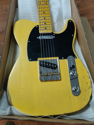 #ad #ad New TL Butterscotch Blonde Make Old Electric Guitar Chorm Hardwrae Alder Body $279.00