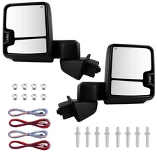 Chrome Housing Power Heated Mirrors Signal For 2019-2022 Chevy Silverado 1500