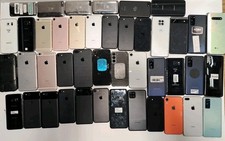 Smartphone Lot For Parts 43 IPhone Samsung Galaxy Mixed Motorola LG READ