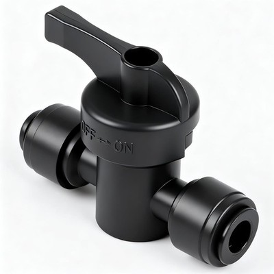 10 Pack 1/4 Inch Drip Irrigation Shut Off Valve Connectors for Garden System