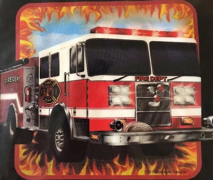 Fire Truck Engine Firefighter Kids Birthday Party Plastic Loot Goodie Bags - Image 2 of 4